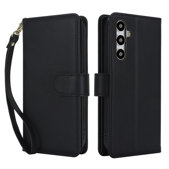 For Samsung Galaxy S24+ / S25+ 5G Multi-Card Wallet RFID Leather Phone Case(Black)