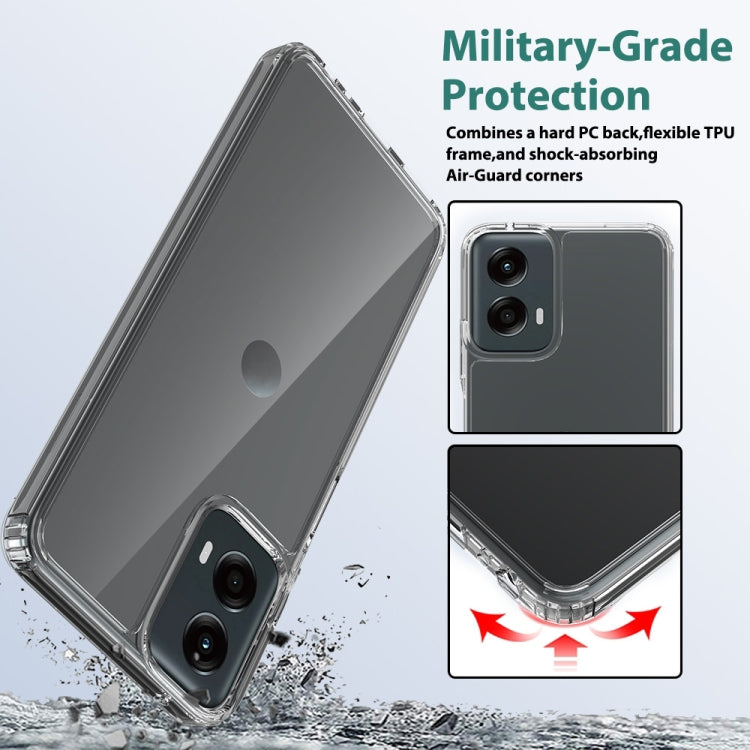 For Motorola Moto G 5G 2024 Scratchproof Acrylic TPU Phone Case(Transparent) by buy2fix