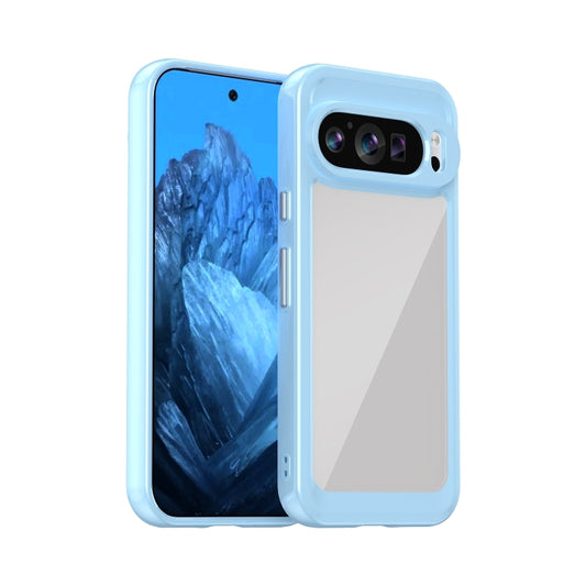 For Google Pixel 9 Colorful Series Acrylic Hybrid TPU Phone Case(Blue) by buy2fix