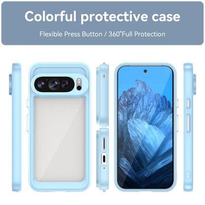 For Google Pixel 9 Colorful Series Acrylic Hybrid TPU Phone Case(Blue) by buy2fix