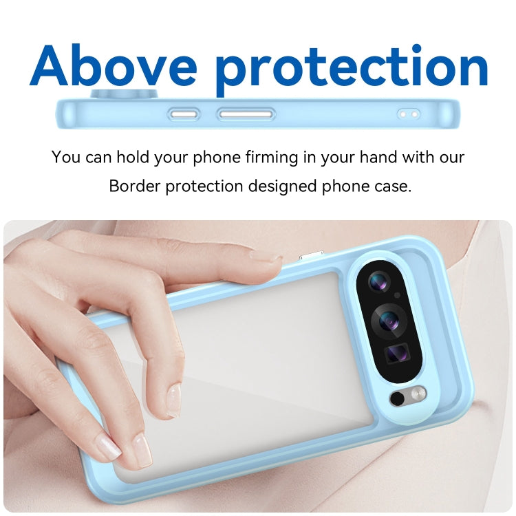 For Google Pixel 9 Colorful Series Acrylic Hybrid TPU Phone Case(Blue) by buy2fix