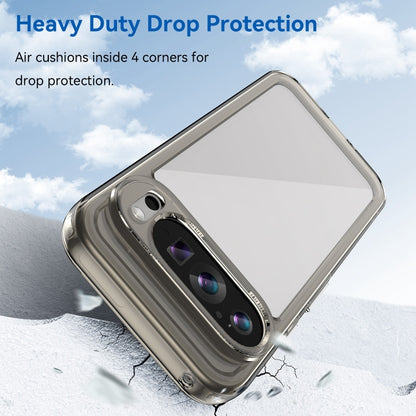 For Google Pixel 9 Colorful Series Acrylic Hybrid TPU Phone Case(Transparent Grey) by buy2fix