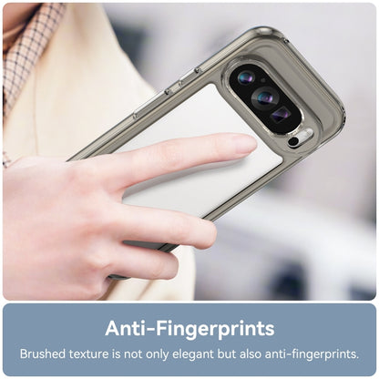For Google Pixel 9 Colorful Series Acrylic Hybrid TPU Phone Case(Transparent Grey) by buy2fix