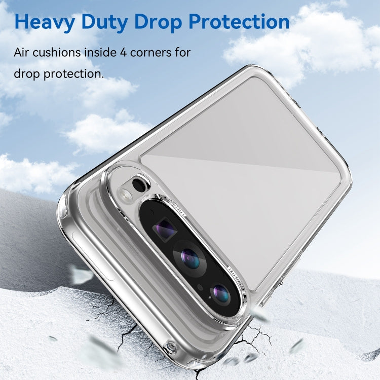 For Google Pixel 9 Colorful Series Acrylic Hybrid TPU Phone Case(Transparent) by buy2fix