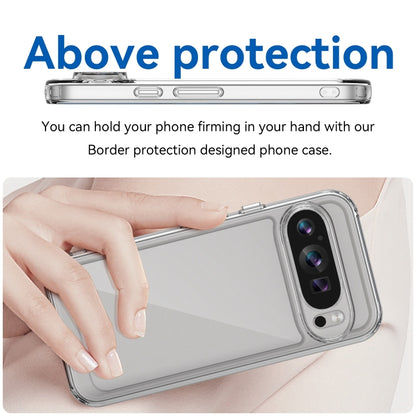 For Google Pixel 9 Colorful Series Acrylic Hybrid TPU Phone Case(Transparent) by buy2fix