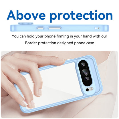 For Google Pixel 9 Pro Colorful Series Acrylic Hybrid TPU Phone Case(Blue) by buy2fix