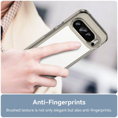 For Google Pixel 9 Pro Colorful Series Acrylic Hybrid TPU Phone Case(Transparent Grey) by buy2fix