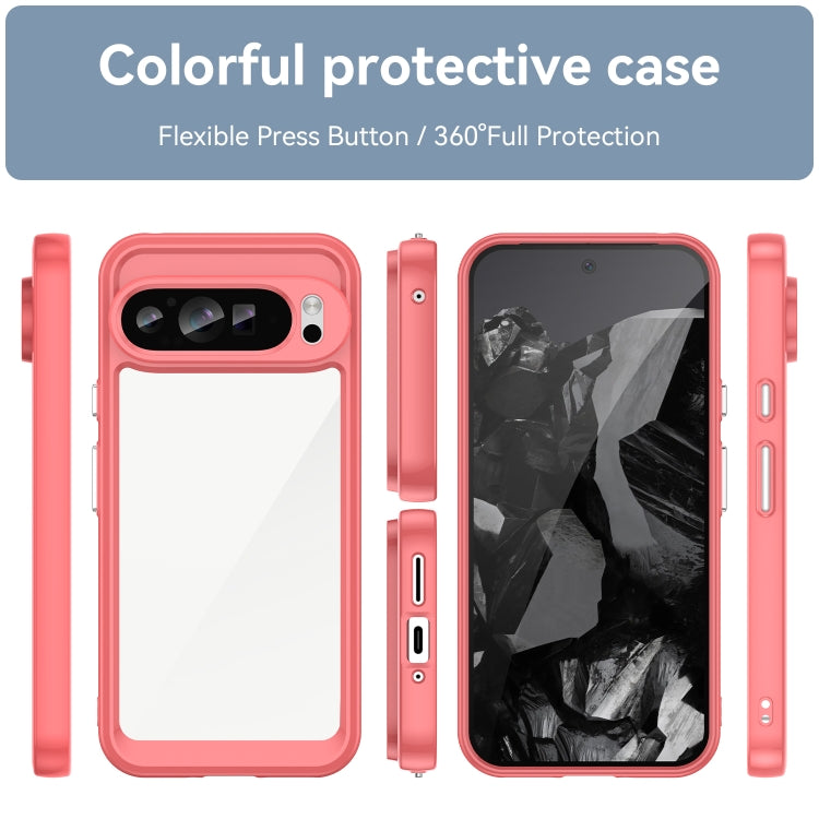 For Google Pixel 9 Pro XL Colorful Series Acrylic Hybrid TPU Phone Case(Red) by buy2fix