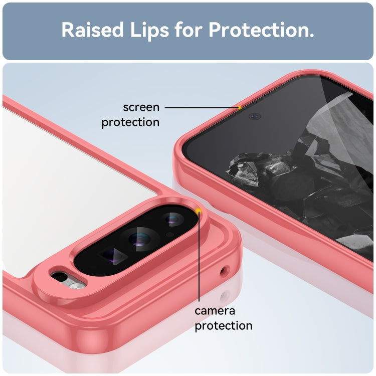 For Google Pixel 9 Pro XL Colorful Series Acrylic Hybrid TPU Phone Case(Red) by buy2fix