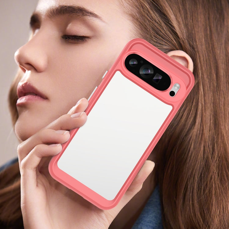 For Google Pixel 9 Pro XL Colorful Series Acrylic Hybrid TPU Phone Case(Red) by buy2fix