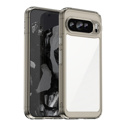 For Google Pixel 9 Pro XL Colorful Series Acrylic Hybrid TPU Phone Case(Transparent Grey) by buy2fix
