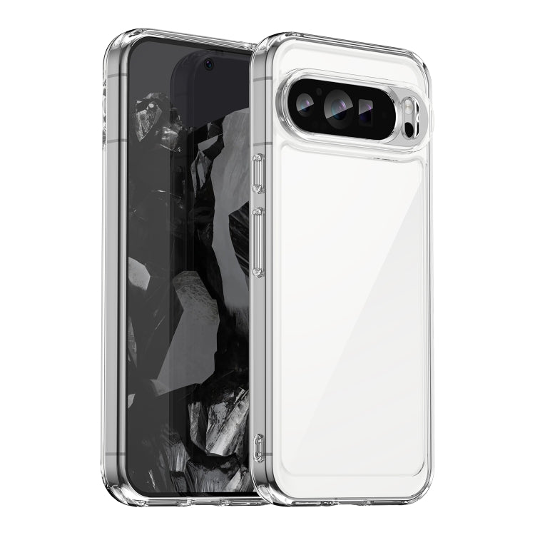 For Google Pixel 9 Pro XL Colorful Series Acrylic Hybrid TPU Phone Case(Transparent) by buy2fix