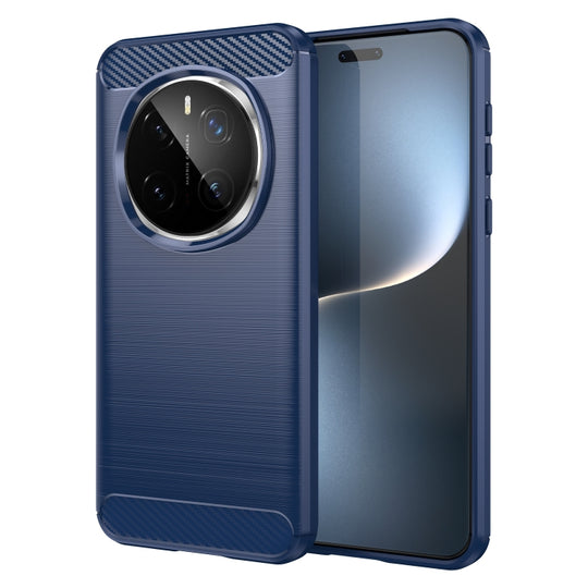 For Honor Magic7 Pro Carbon Fiber Brushed Texture TPU Phone Case(Blue)