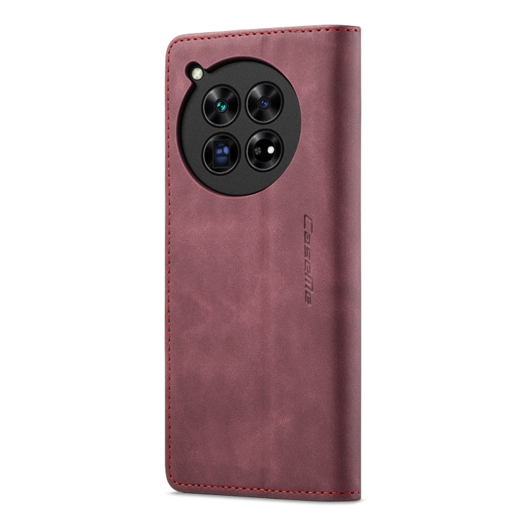 For OnePlus 12 CaseMe 013 Multifunctional Horizontal Flip Leather Phone Case(Wine Red) - OnePlus Cases by CaseMe | Online Shopping UK | buy2fix