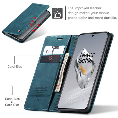 For OnePlus 12 CaseMe 013 Multifunctional Horizontal Flip Leather Phone Case(Blue) - OnePlus Cases by CaseMe | Online Shopping UK | buy2fix