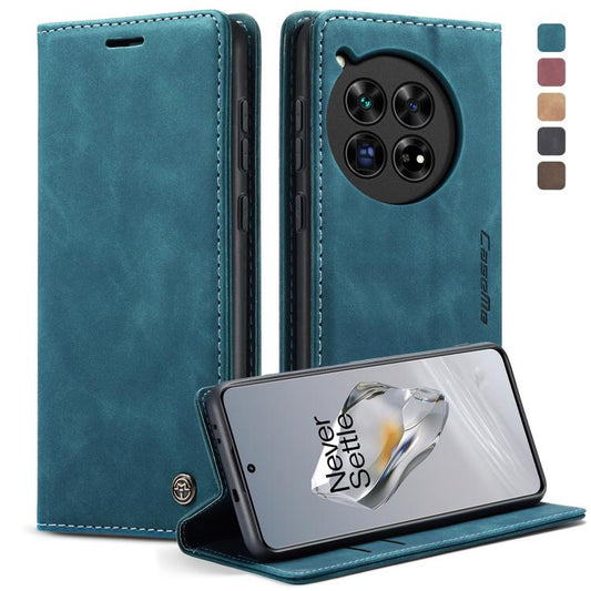 For OnePlus 12 CaseMe 013 Multifunctional Horizontal Flip Leather Phone Case(Blue) - OnePlus Cases by CaseMe | Online Shopping UK | buy2fix