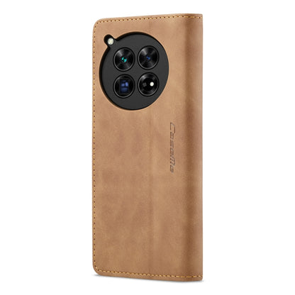 For OnePlus 12 CaseMe 013 Multifunctional Horizontal Flip Leather Phone Case(Brown) - OnePlus Cases by CaseMe | Online Shopping UK | buy2fix