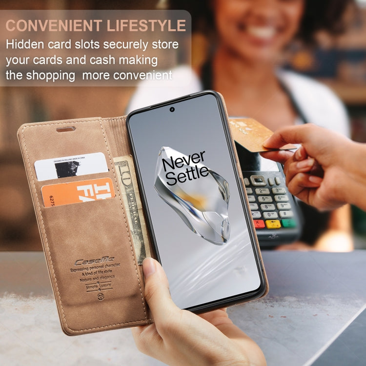 For OnePlus 12 CaseMe 013 Multifunctional Horizontal Flip Leather Phone Case(Brown) - OnePlus Cases by CaseMe | Online Shopping UK | buy2fix