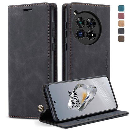 For OnePlus 12 CaseMe 013 Multifunctional Horizontal Flip Leather Phone Case(Black) - OnePlus Cases by CaseMe | Online Shopping UK | buy2fix