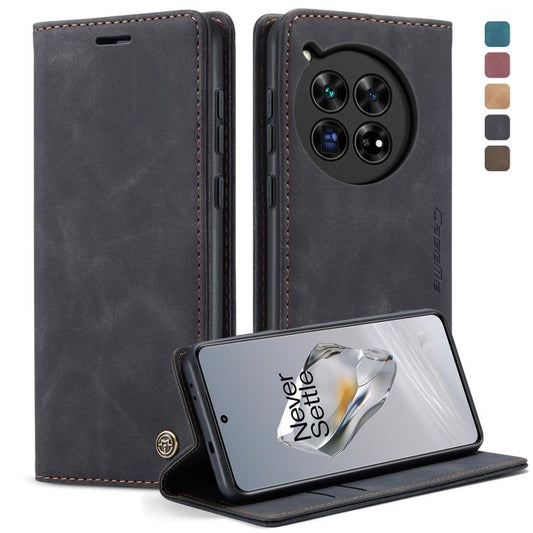 For OnePlus 12 CaseMe 013 Multifunctional Horizontal Flip Leather Phone Case(Black) - OnePlus Cases by CaseMe | Online Shopping UK | buy2fix