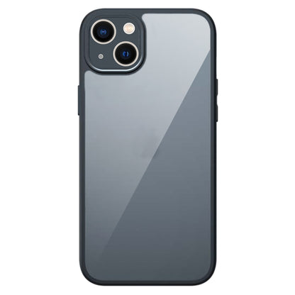 For iPhone 14 Armor Precise Hole PC Hybrid TPU Phone Case(Transparent) by buy2fix