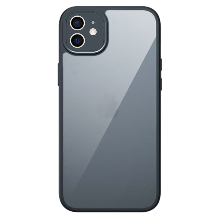 For iPhone 12 Armor Precise Hole PC Hybrid TPU Phone Case(Transparent) by buy2fix