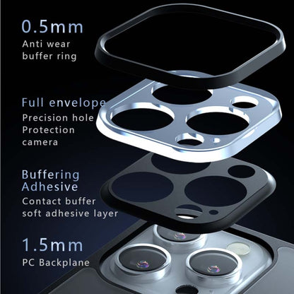 For iPhone 14 Pro Max Armor Precise Hole PC Hybrid TPU Phone Case(Black) - iPhone 14 Pro Max Cases by buy2fix | Online Shopping UK | buy2fix