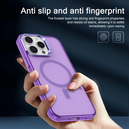 For iPhone 12 Electroplated IMD Magsafe PC Hybrid TPU Phone Case(Purple) by buy2fix