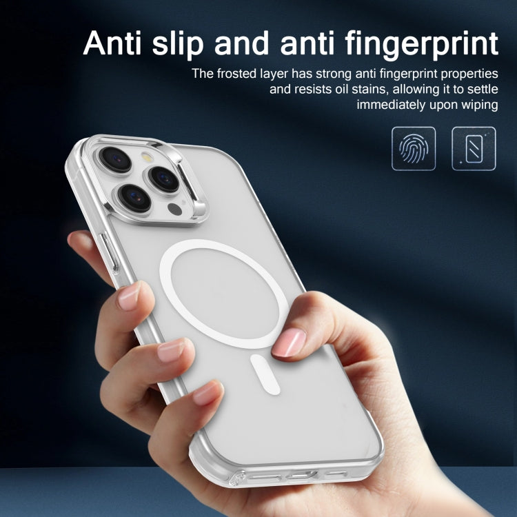 For iPhone 12 Pro Max Electroplated IMD Magsafe PC Hybrid TPU Phone Case(White) by buy2fix