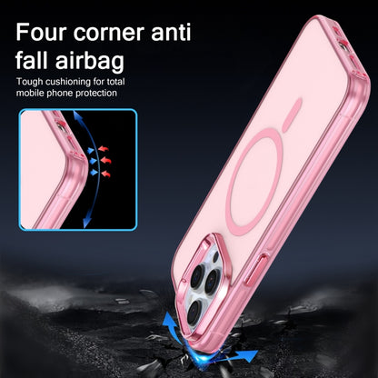 For iPhone 11 Electroplated IMD Magsafe PC Hybrid TPU Phone Case(Pink) by buy2fix