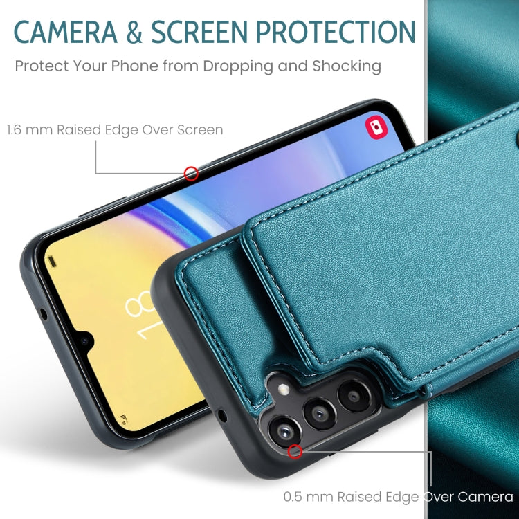 For Samsung Galaxy A15 CaseMe C22 Litchi Texture RFID Anti-theft Leather Phone Case(Green) by CaseMe