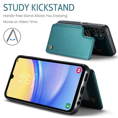 For Samsung Galaxy A15 CaseMe C22 Litchi Texture RFID Anti-theft Leather Phone Case(Green) by CaseMe