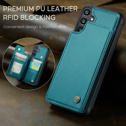 For Samsung Galaxy A15 CaseMe C22 Litchi Texture RFID Anti-theft Leather Phone Case(Green) by CaseMe