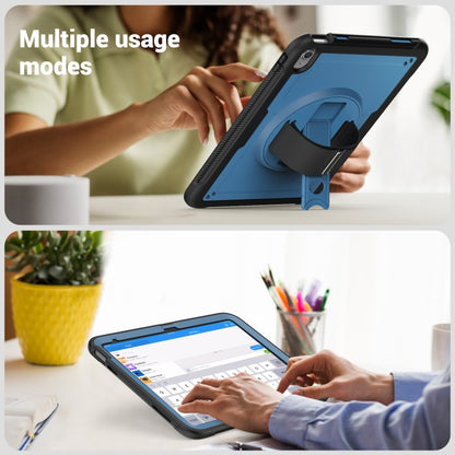 For iPad 2025 / 2022 Honeycomb Hand Grip Turntable Stand Tablet Case(Navy Blue) - iPad 2025 / 2022 Cases by buy2fix | Online Shopping UK | buy2fix
