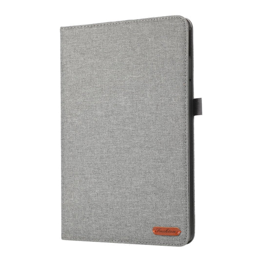 For Lenovo Tab M11 / Xiaoxin Pad 11 2024 Fabric Texture Horizontal Flip Leather Tablet Case(Grey) - Lenovo by buy2fix | Online Shopping UK | buy2fix