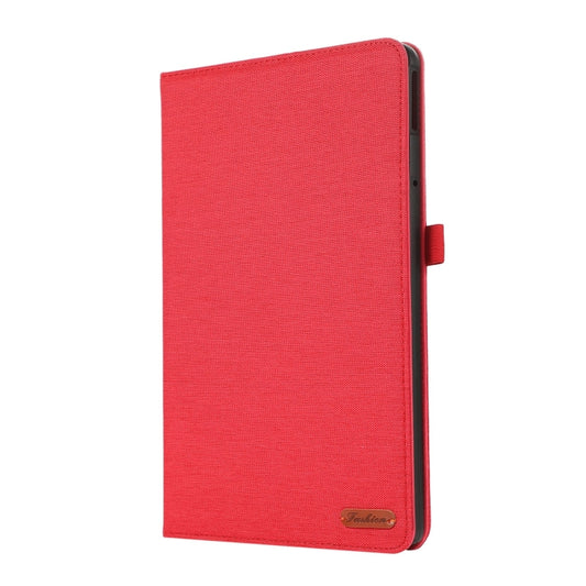 For Lenovo Tab M11 / Xiaoxin Pad 11 2024 Fabric Texture Horizontal Flip Leather Tablet Case(Red) - Lenovo by buy2fix | Online Shopping UK | buy2fix