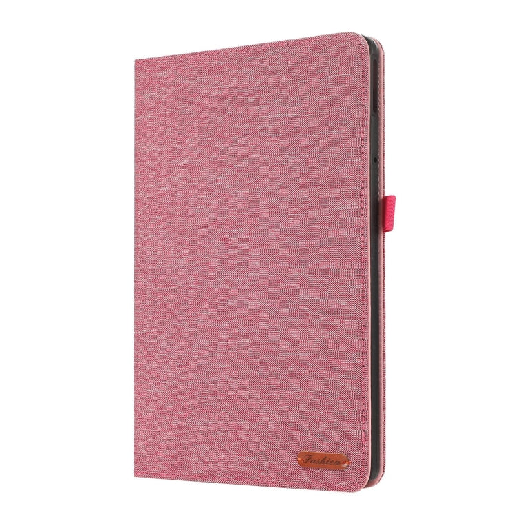 For Lenovo Tab M11 / Xiaoxin Pad 11 2024 Fabric Texture Horizontal Flip Leather Tablet Case(Pink) - Lenovo by buy2fix | Online Shopping UK | buy2fix
