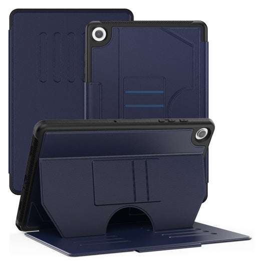 For Samsung Galaxy Tab A9+ Notebook Magnetic Leather Tablet Case(Navy Blue) - Galaxy Tab A9+ by buy2fix | Online Shopping UK | buy2fix