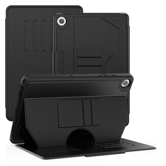 For Samsung Galaxy Tab A9+ Notebook Magnetic Leather Tablet Case(Black) - Galaxy Tab A9+ by buy2fix | Online Shopping UK | buy2fix