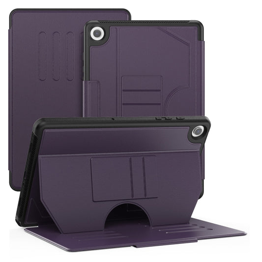 For Samsung Galaxy Tab A9+ Notebook Magnetic Leather Tablet Case(Purple) - Galaxy Tab A9+ by buy2fix | Online Shopping UK | buy2fix