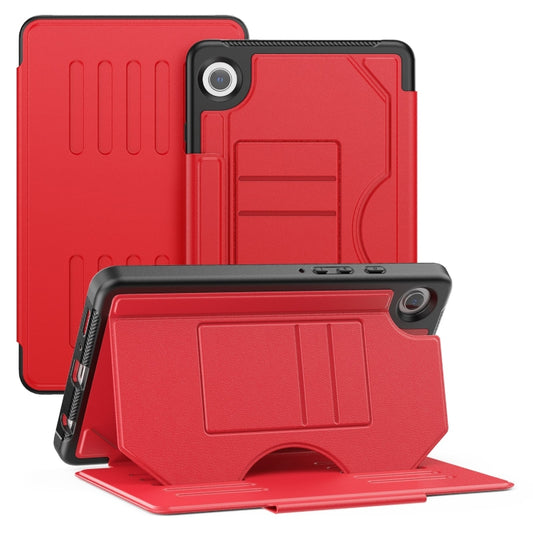 For Samsung Galaxy Tab A9 Notebook Magnetic Leather Tablet Case(Red) - Galaxy Tab A9 by buy2fix | Online Shopping UK | buy2fix