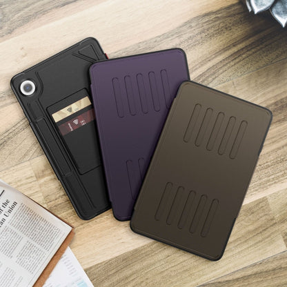 For Samsung Galaxy Tab A9 Notebook Magnetic Leather Tablet Case(Brown) - Galaxy Tab A9 by buy2fix | Online Shopping UK | buy2fix