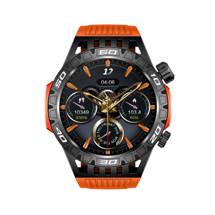 HT22 1.46 inch Smart Sport Watch, Support Bluetooth Call / Sleep / Heart Rate / Blood Pressure Health Monitor(Orange) by buy2fix
