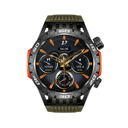 HT22 1.46 inch Smart Sport Watch, Support Bluetooth Call / Sleep / Heart Rate / Blood Pressure Health Monitor(Black Green) by buy2fix