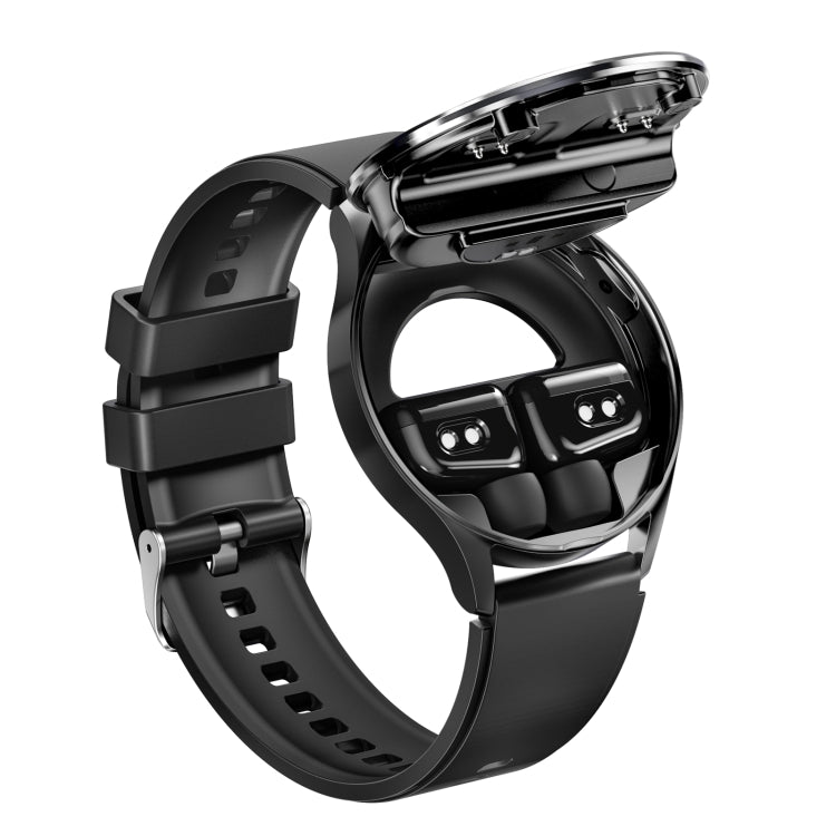 X10 Headphones Smart Watch 1.39 inch Waterproof Bracelet, Support Bluetooth Call / NFC / Heart Rate(Black + Siliver) by buy2fix