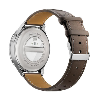 X10 Headphones Smart Watch 1.39 inch Waterproof Bracelet, Support Bluetooth Call / NFC / Heart Rate(Silver + Brown Leather) - Smart Watches by buy2fix | Online Shopping UK | buy2fix