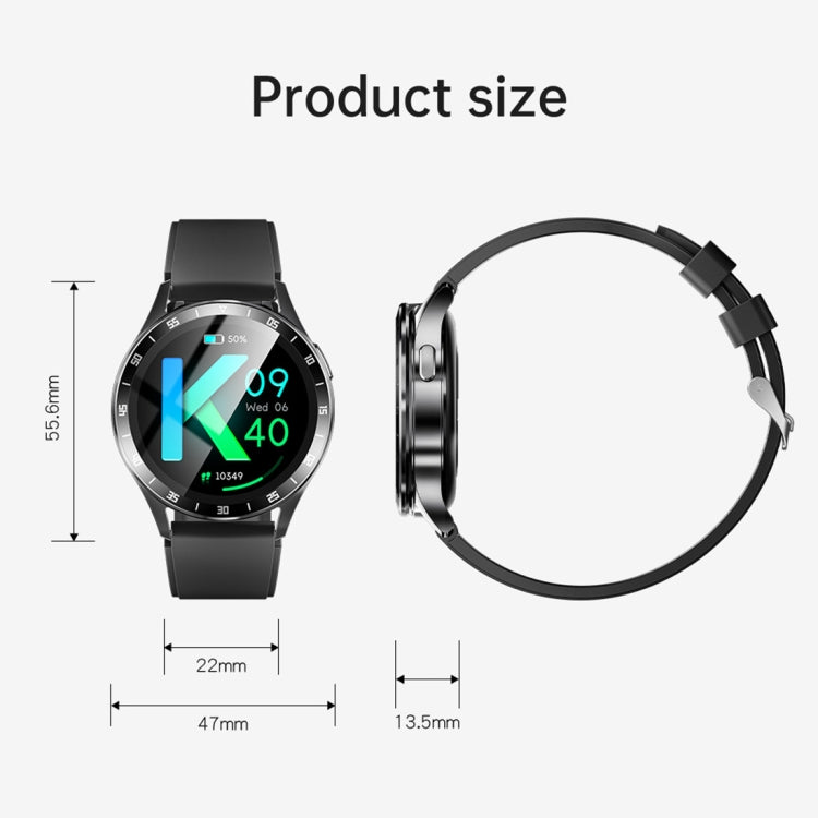 X10 Headphones Smart Watch 1.39 inch Waterproof Bracelet, Support Bluetooth Call / NFC / Heart Rate(Silver + Silicone) by buy2fix