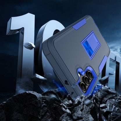 For Samsung Galaxy A15 Magnetic Holder PC + TPU Phone Case(Purple Red+Rose Gold) by buy2fix