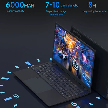 AK15U 15.6 inch Ultrathin Laptop, 16GB+512GB, Windows 10 Intel Processor N95 Quad Core(Dark Silver) - Others by buy2fix | Online Shopping UK | buy2fix