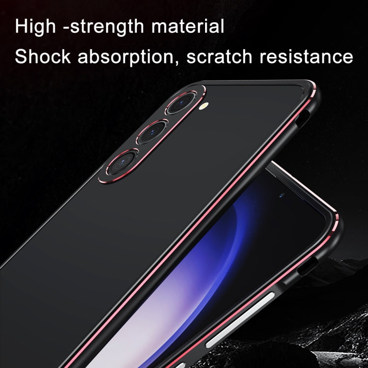 For Samsung Galaxy S23 FE 5G Aurora Series Lens Protector + Metal Frame Phone Case(Purple) - Galaxy S23 FE 5G Cases by buy2fix | Online Shopping UK | buy2fix